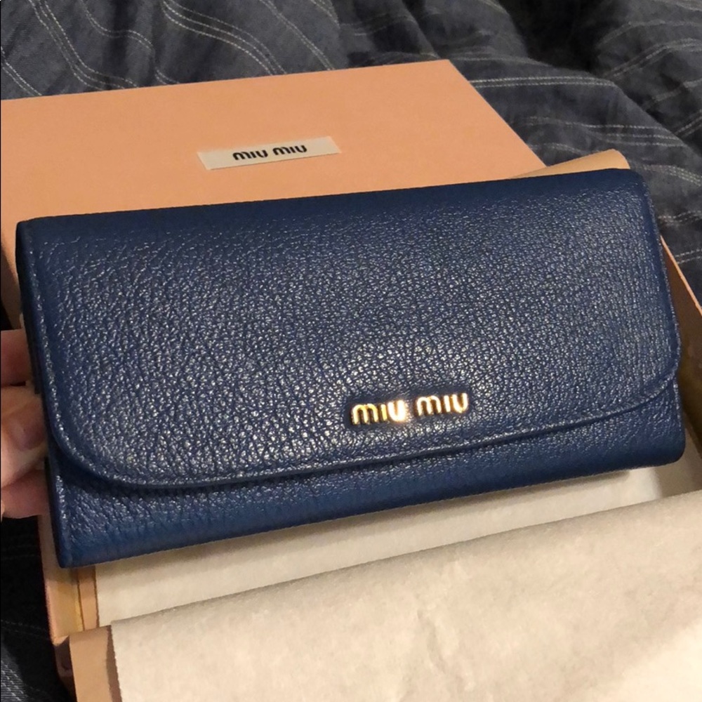 Miu Miu Flap Long Wallet
